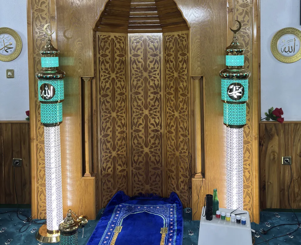 Turkuaz Şamdan Çift Özel Lüks